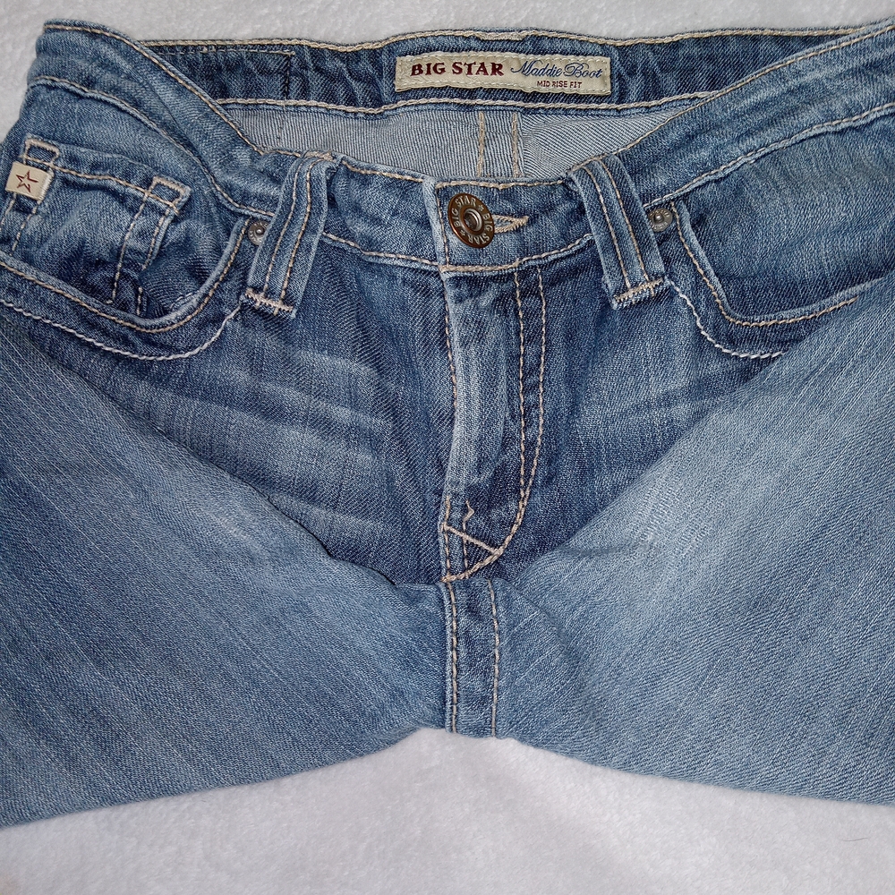 Big Star Maddie Bootcut Jeans Size 27 GUC Y2k Rodeo Western - Picture 13 of 16
